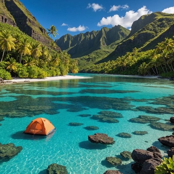 Comment organiser un camping pour une expédition de plongée en apnée dans les lagons de Polynésie?