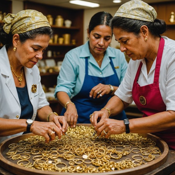 Quelle croisière propose des ateliers de fabrication de bijoux en or en Colombie ?