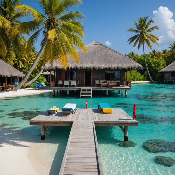Quels conseils pour louer une maison de vacances aux Maldives avec des cours de plongée et des excursions en bateau?