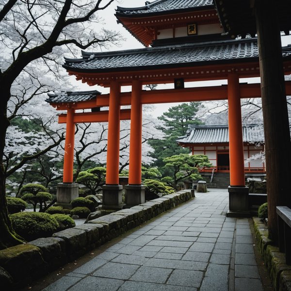Comment organiser une visite des temples de Kyoto en hiver, Japon?